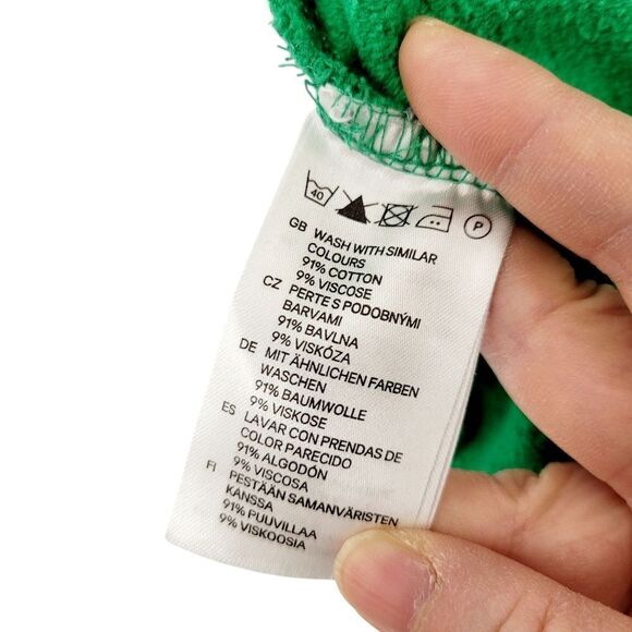 2/$20 H&M Divided Green Zipper Up Hoodie Top Size: 8 - Picture 13 of 13